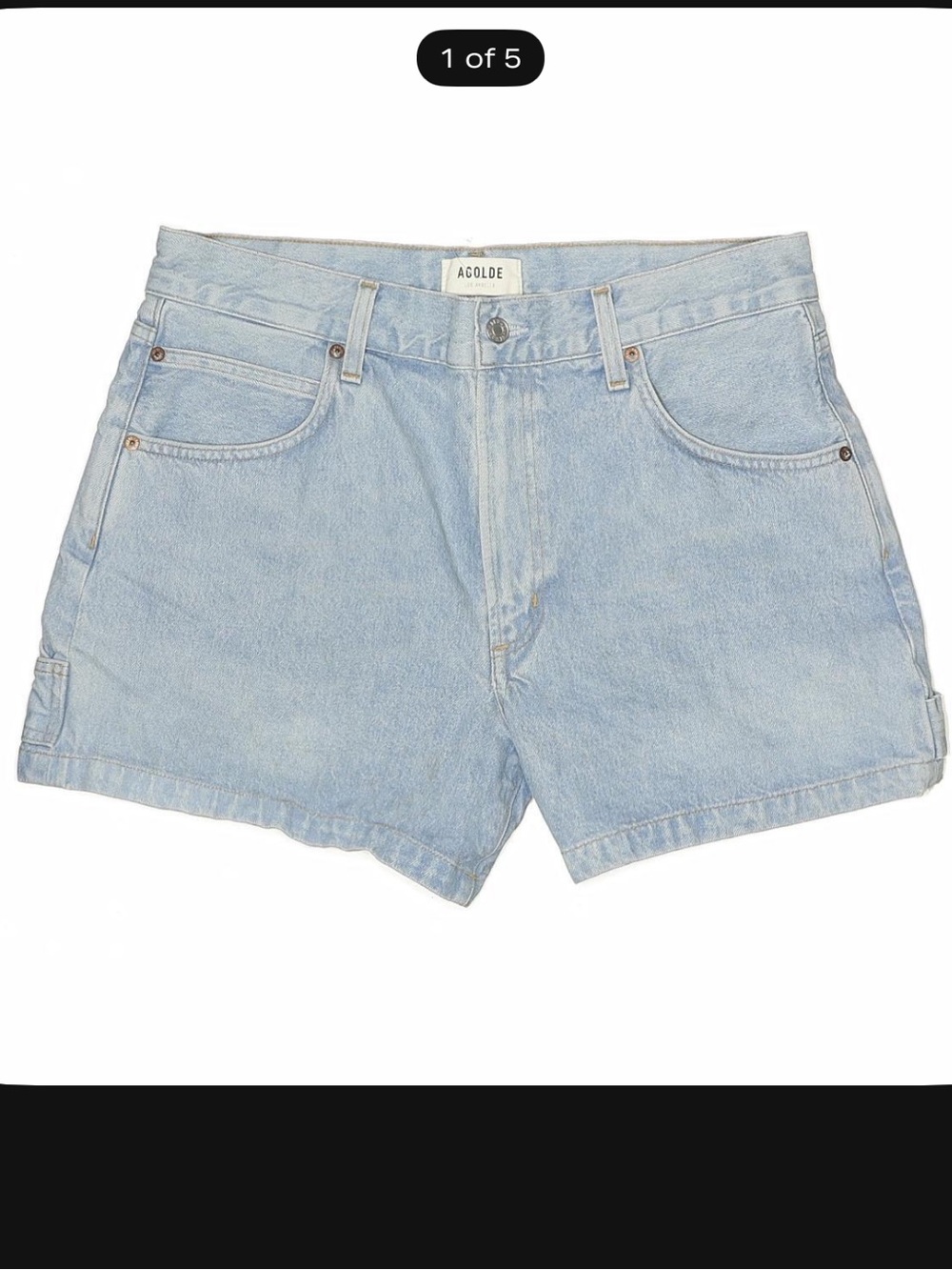AGOLDE Magda Denim Cargo Shorts